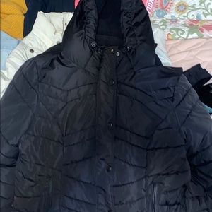 Black Warm Rain/Snow Hood Jacket